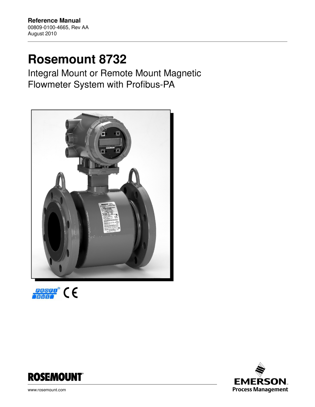 Emerson Rosemount 8732 manual Reference Manual 