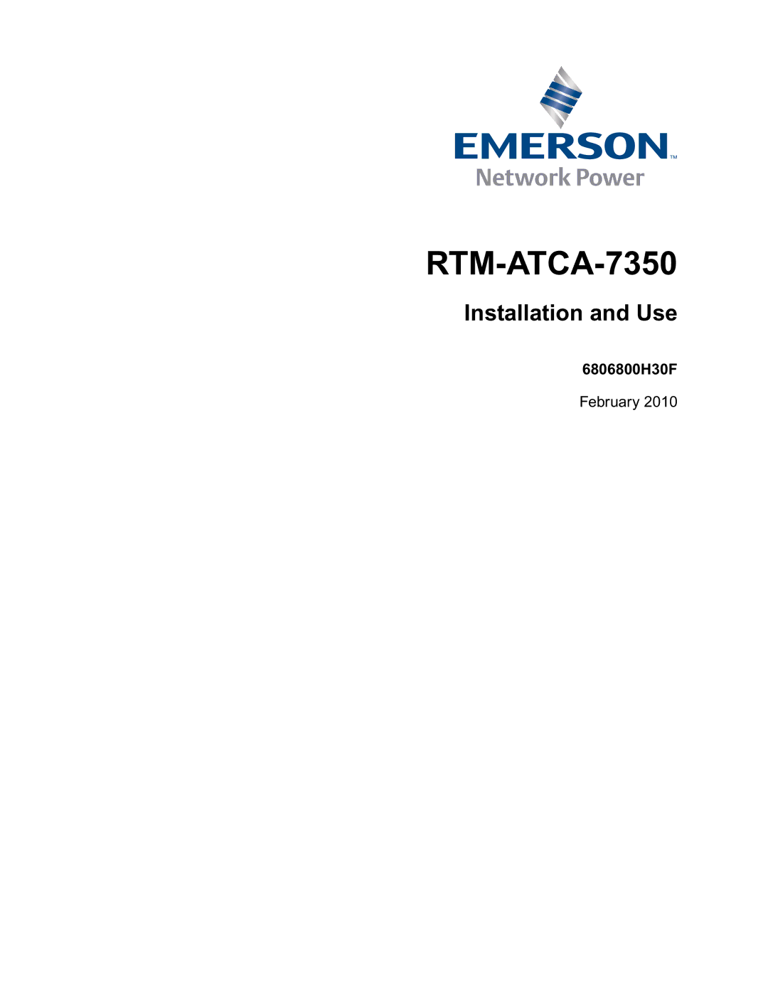 Emerson RTM-ATCA-7350 manual 