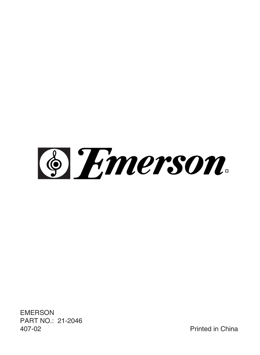 Emerson SB110A, SB111 owner manual Emerson 