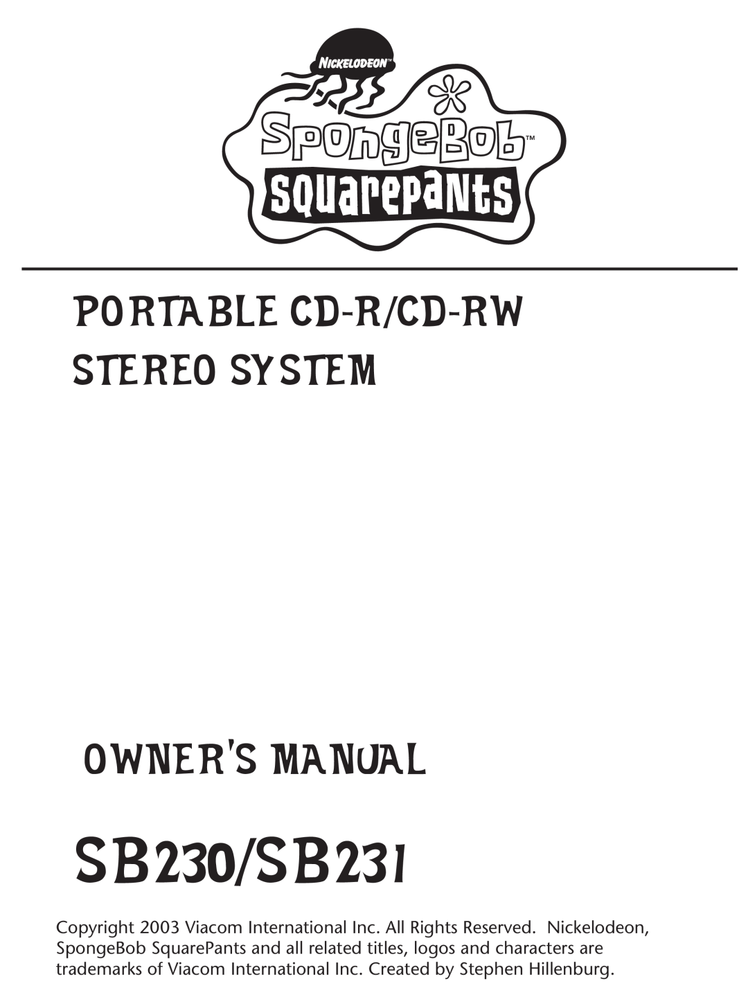 Emerson owner manual SB230/SB231 
