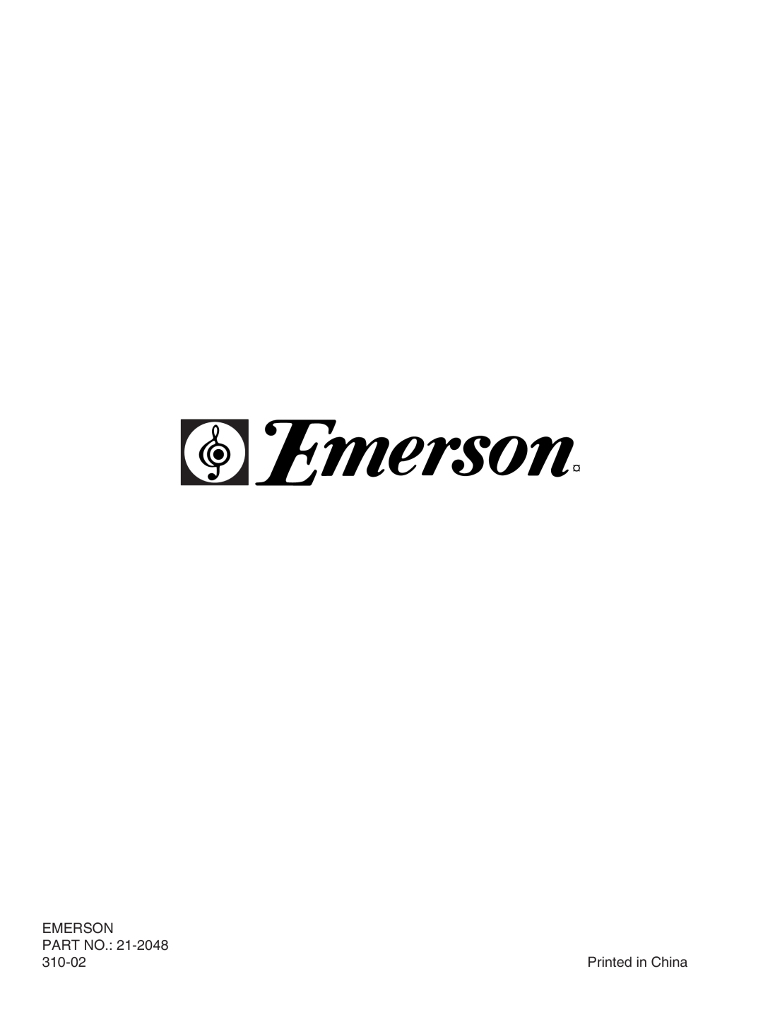 Emerson SB231, SB230 owner manual Emerson, 310-02 
