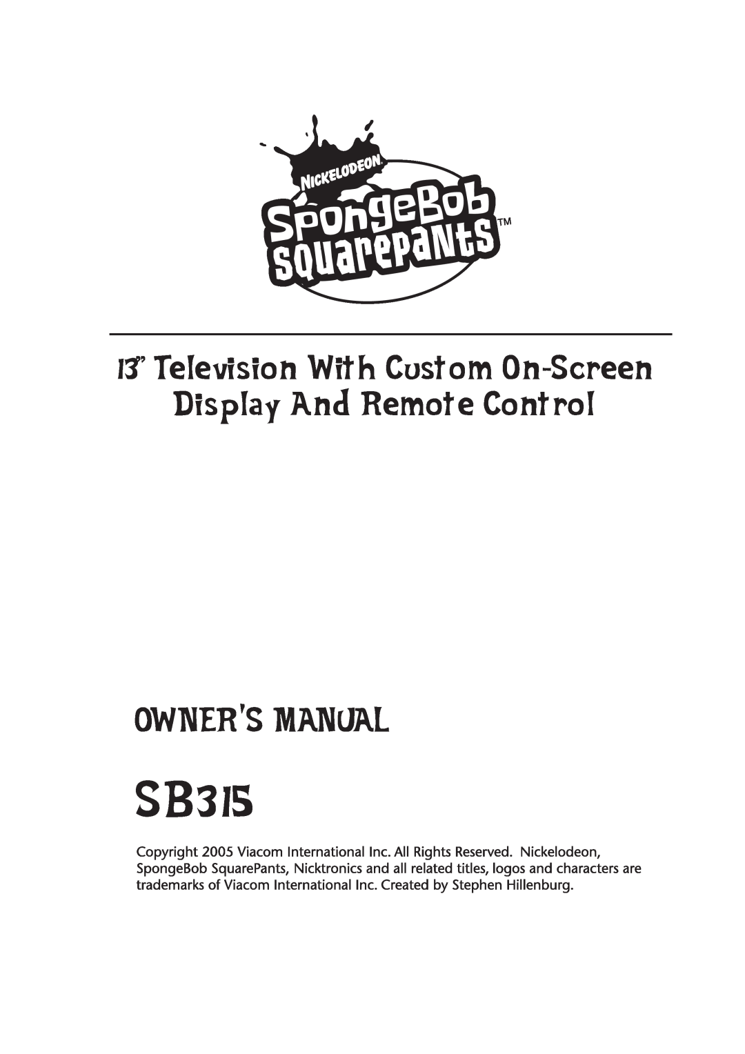 Emerson SB315 manual 