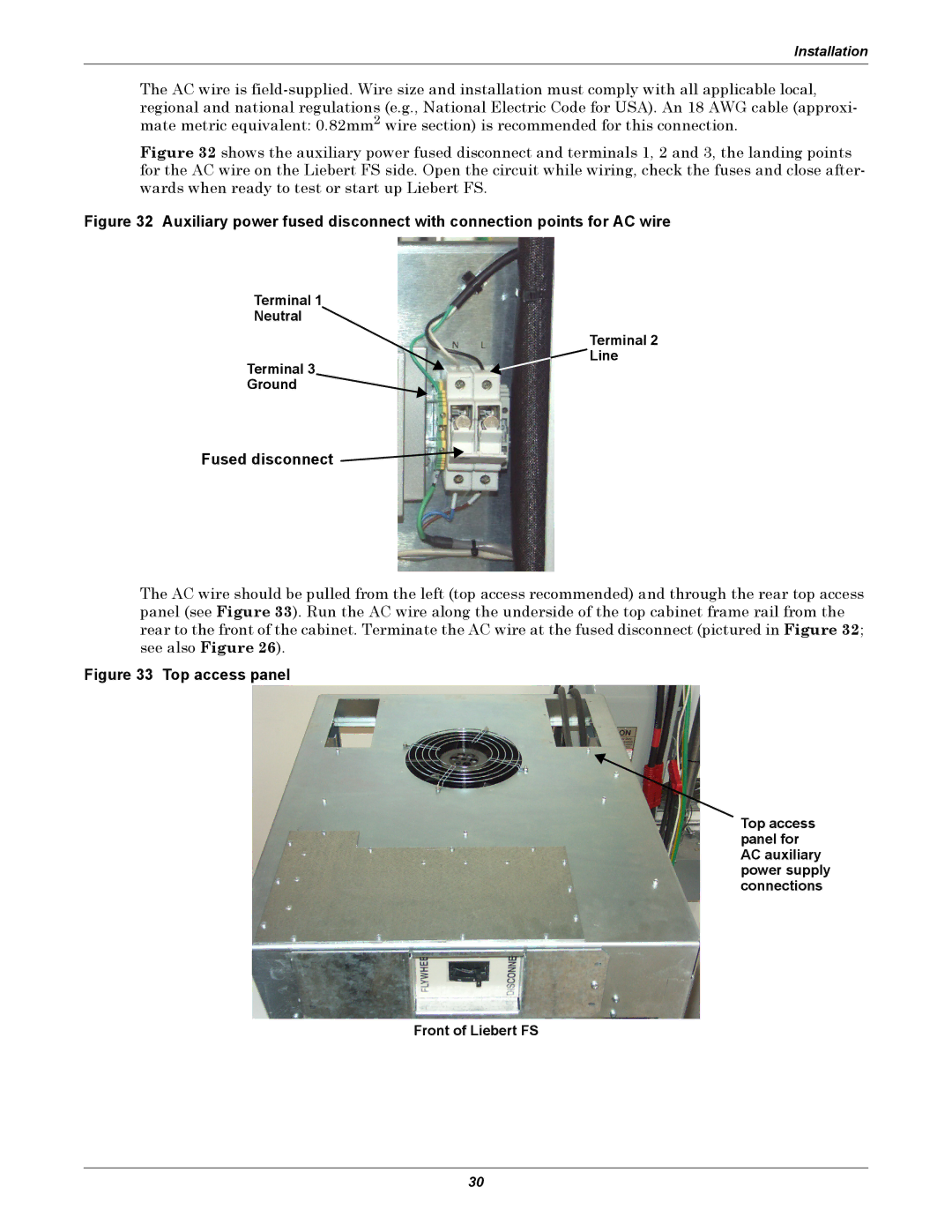 Emerson SERIES 600T, Series 600 user manual Fused disconnect, Terminal Neutral Line Ground 