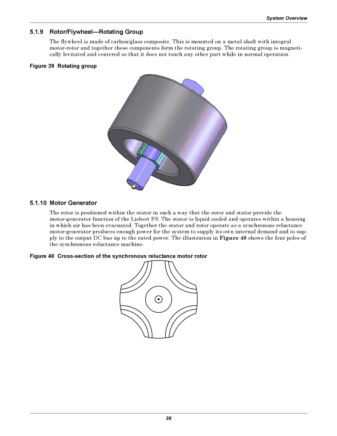 Emerson Series 600, SERIES 600T user manual Rotor/Flywheel-Rotating Group, Motor Generator 