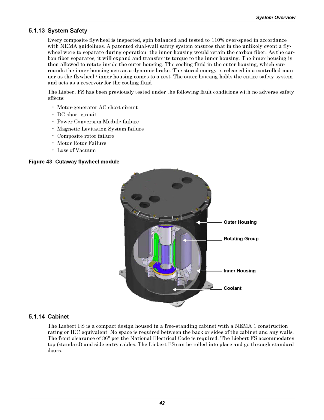 Emerson SERIES 600T, Series 600 user manual System Safety, Cabinet, Outer Housing Rotating Group Inner Housing Coolant 