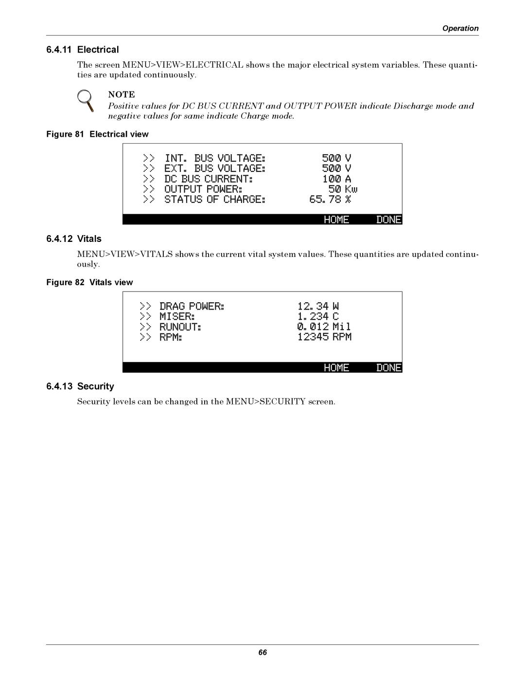 Emerson SERIES 600T, Series 600 user manual Electrical, Vitals, Security 