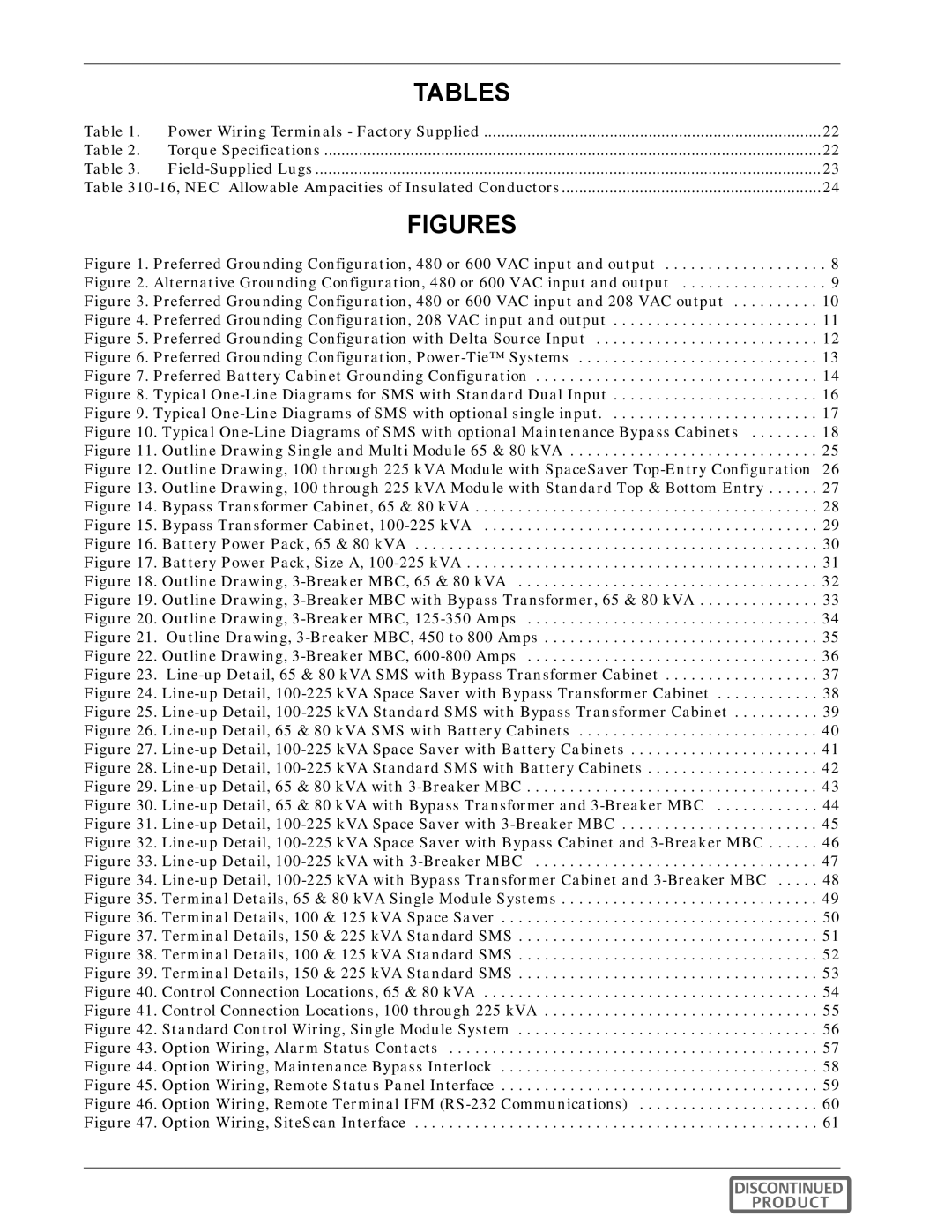 Emerson SERIES 600T manual Figures 