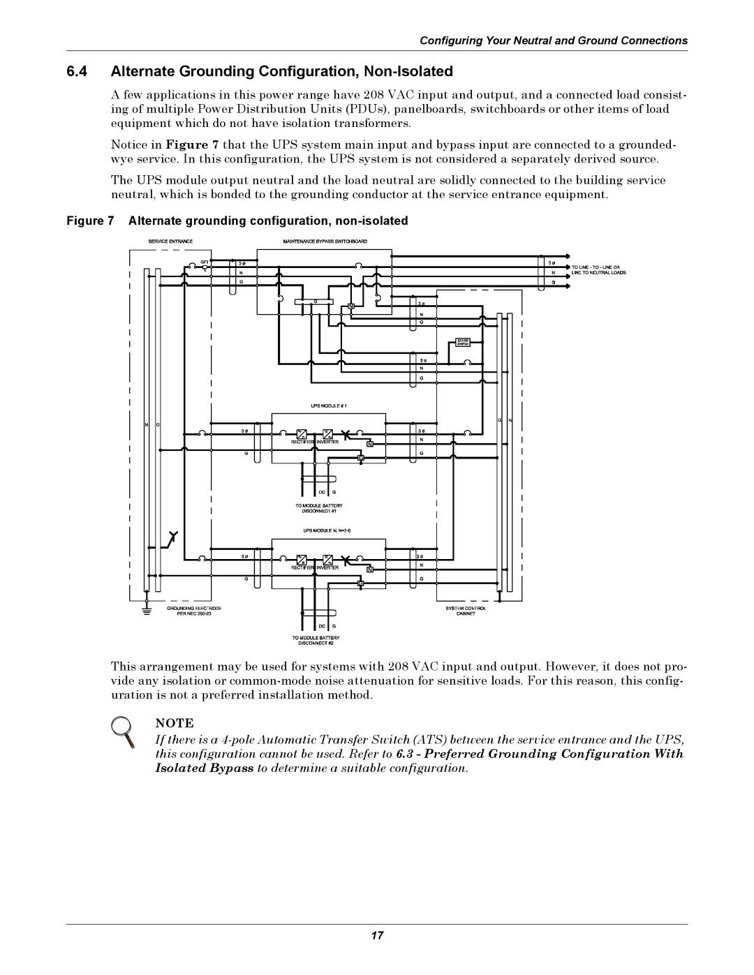 Emerson Series 610 Alternate Grounding Configuration, Non-Isolated, Alternate grounding configuration, non-isolated 