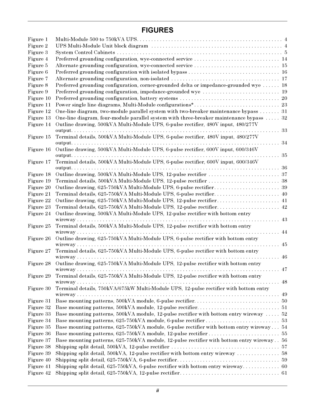 Emerson Series 610 installation manual Figures 