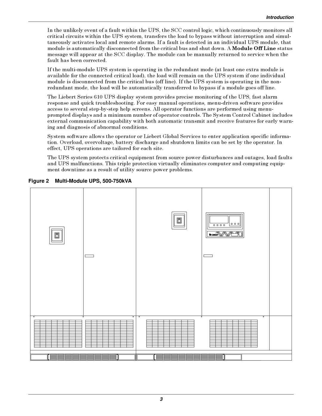 Emerson Series 610 manual Multi-Module UPS, 500-750kVA 