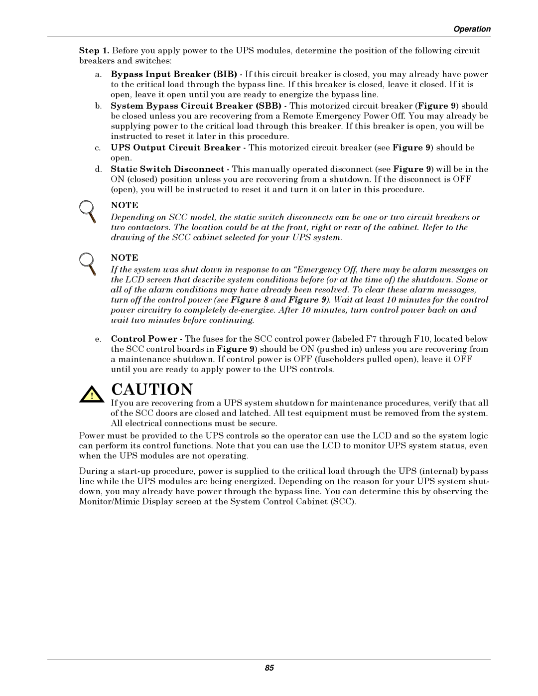 Emerson Series 610 manual Operation 