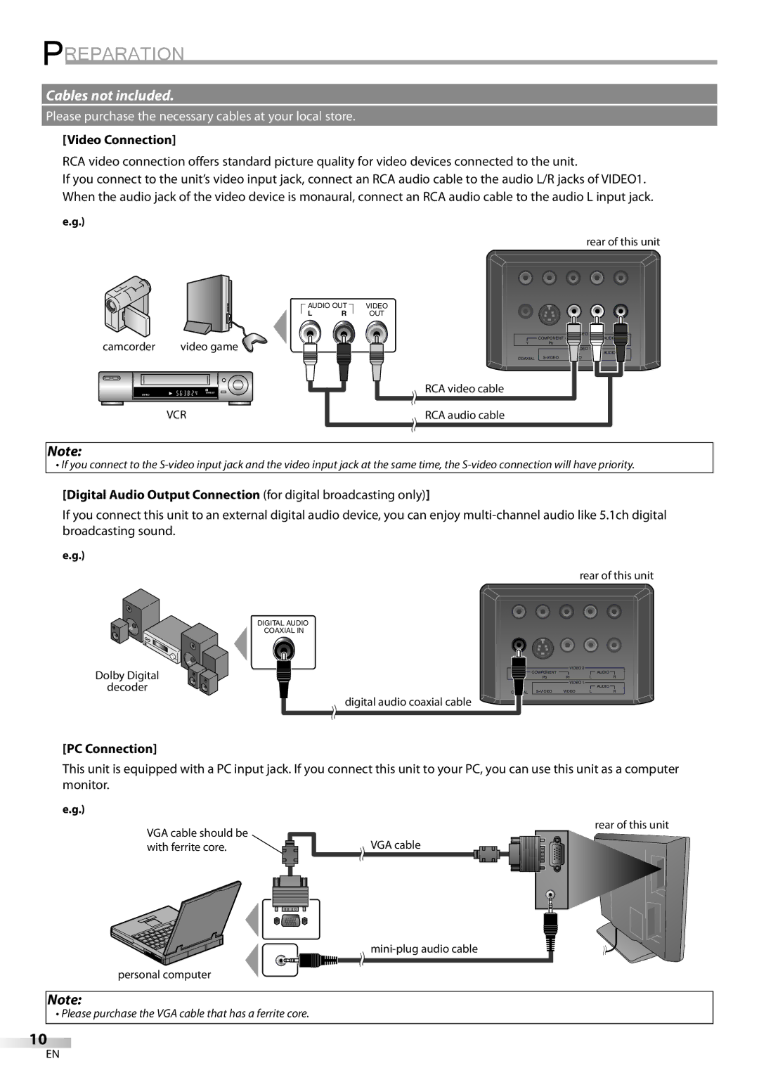 Emerson SLC195EM8 2 owner manual PC Connection 