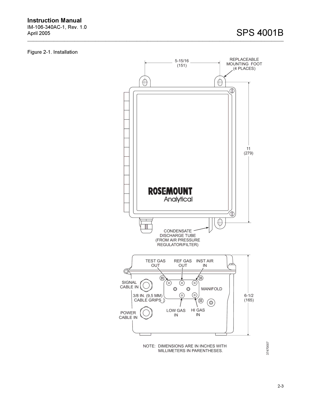 Emerson SPS 4001B instruction manual Analytical 