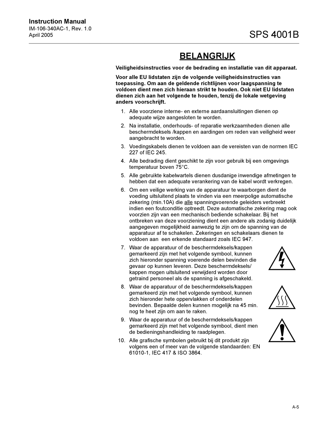 Emerson SPS 4001B instruction manual 