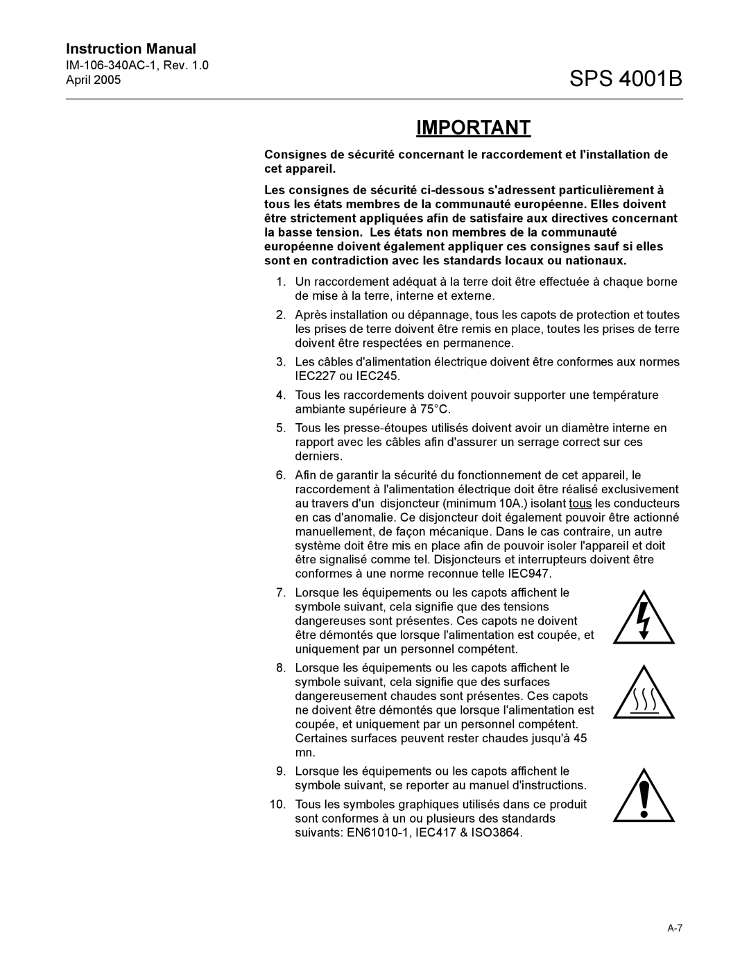 Emerson SPS 4001B instruction manual 