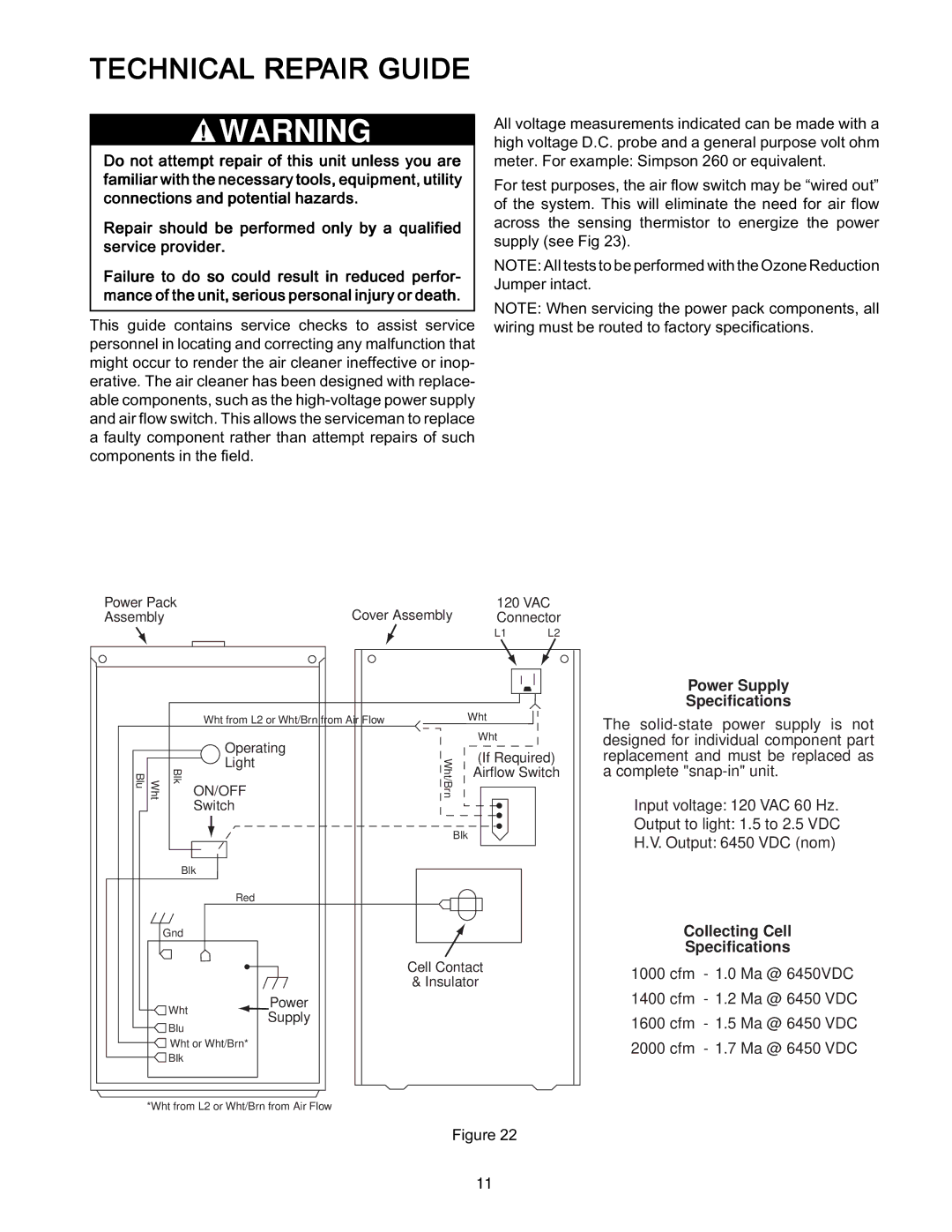 Emerson SST1600, SST1000, SST2000, SST1400 manual Technical Repair Guide 