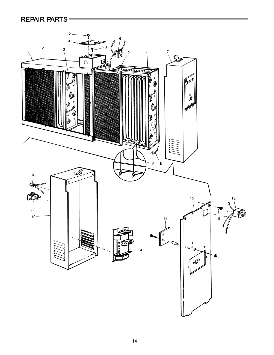 Emerson SST1400, SST1000, SST2000, SST1600 manual Repair Parts 