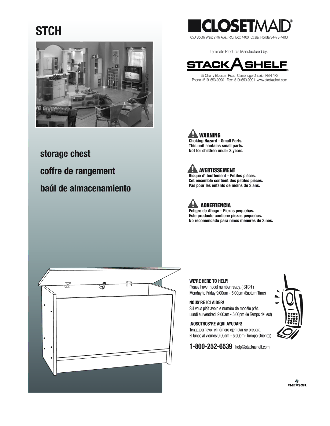 Emerson STCH manual Stch 