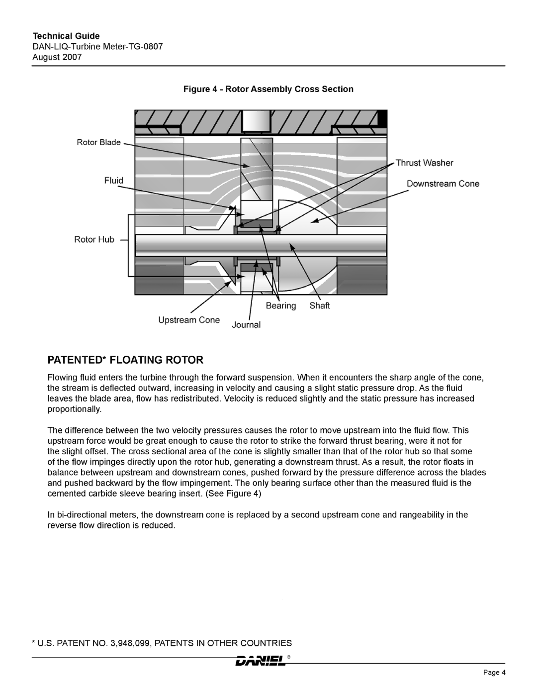 Emerson TG-0807 manual Patented* Floating Rotor 