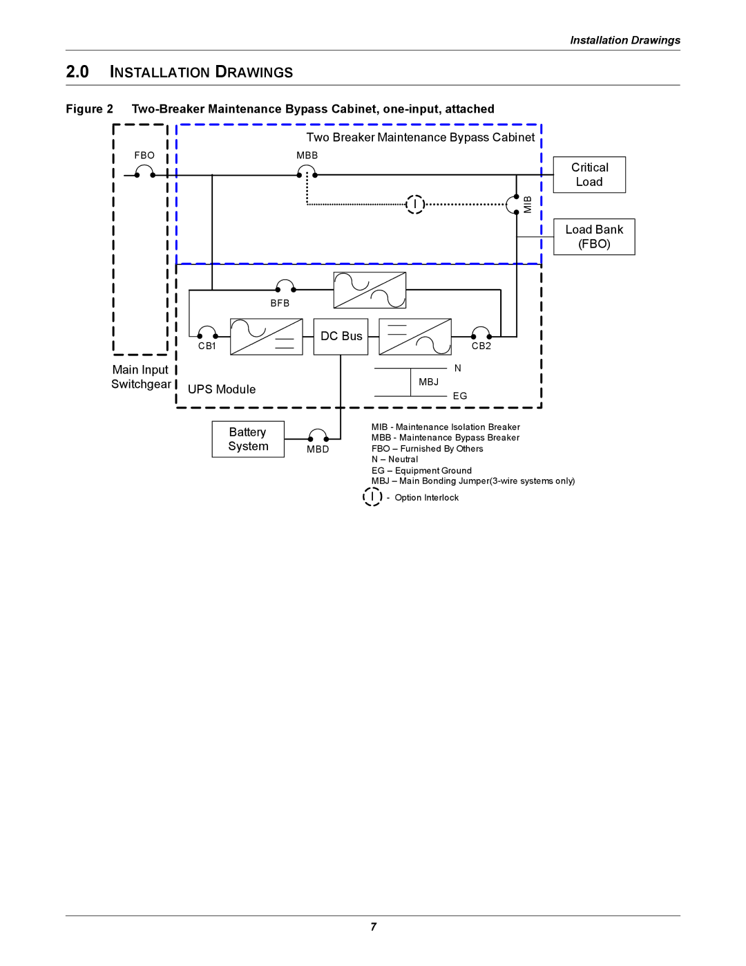 Emerson UPS Systems installation manual Installation Drawings 