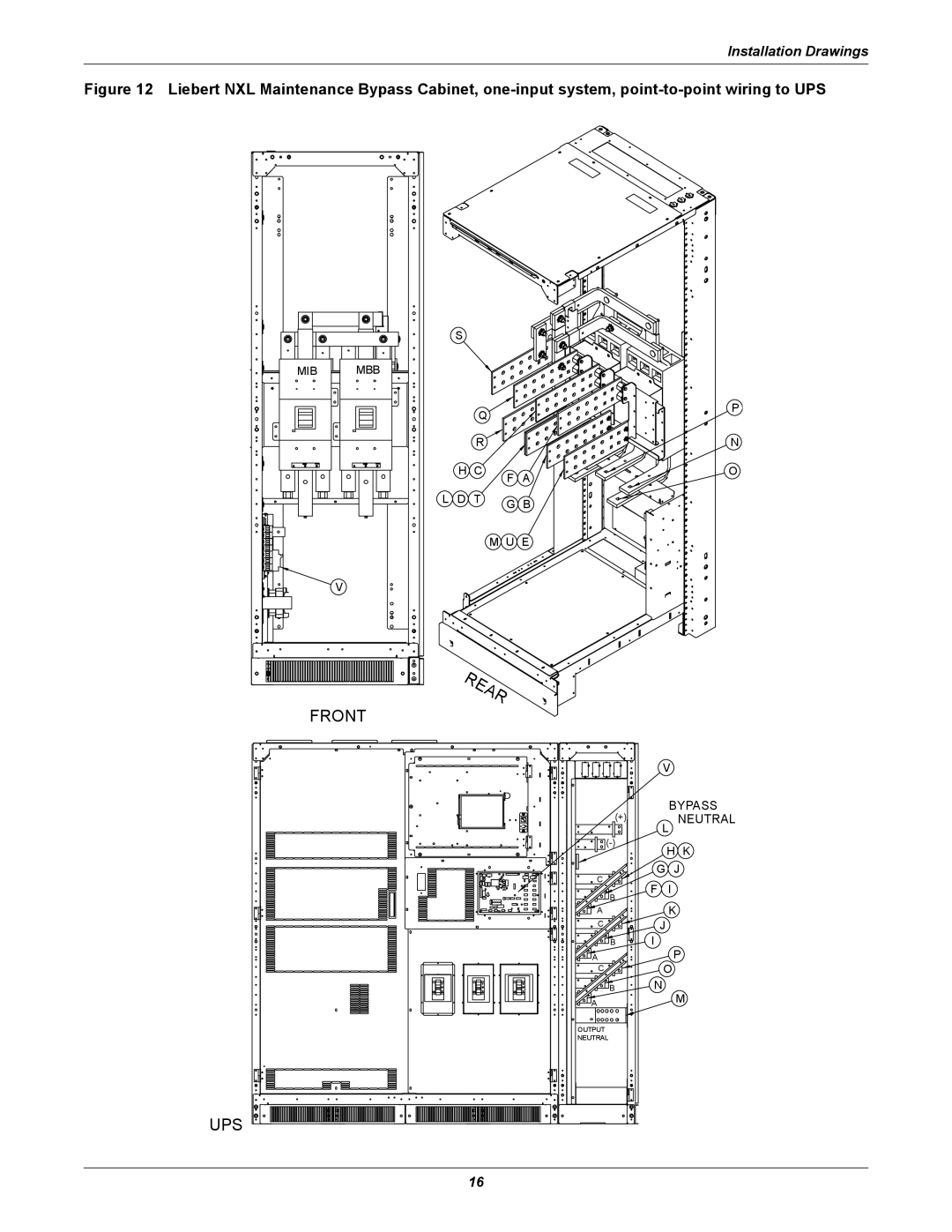 Emerson UPS Systems installation manual Front 