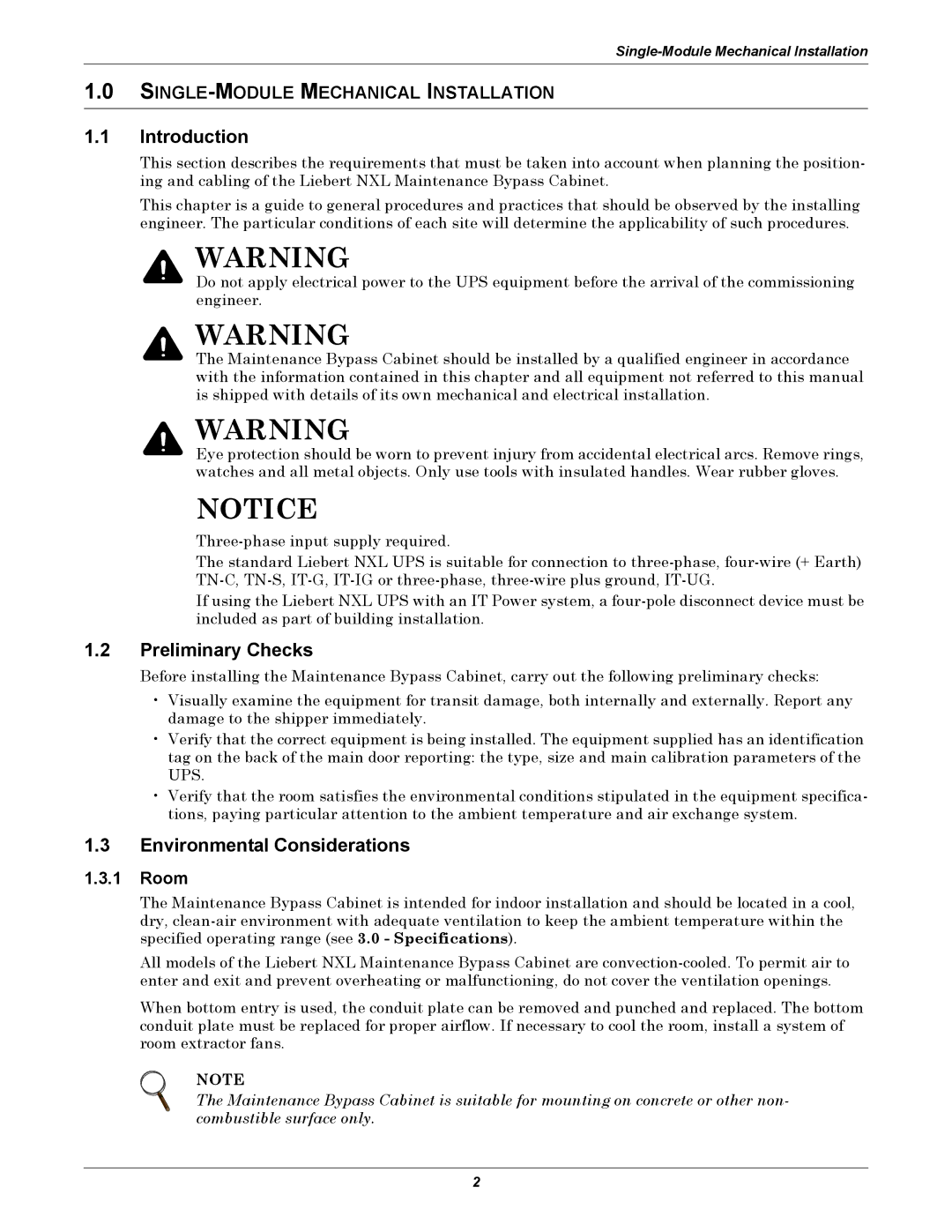 Emerson UPS Systems installation manual Introduction 