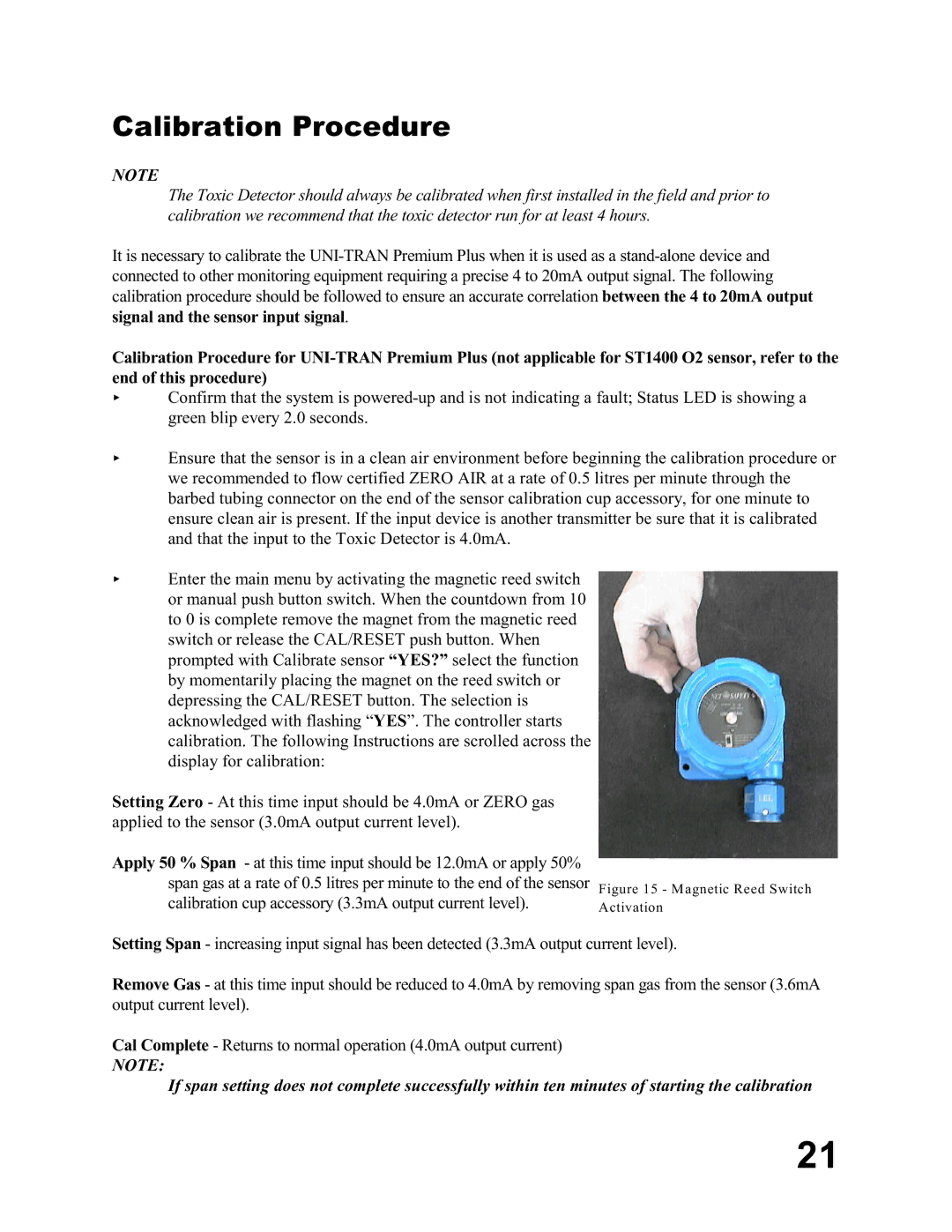 Emerson MA N-00 05-00, UT-P+-STXXXX user manual Calibration Procedure 