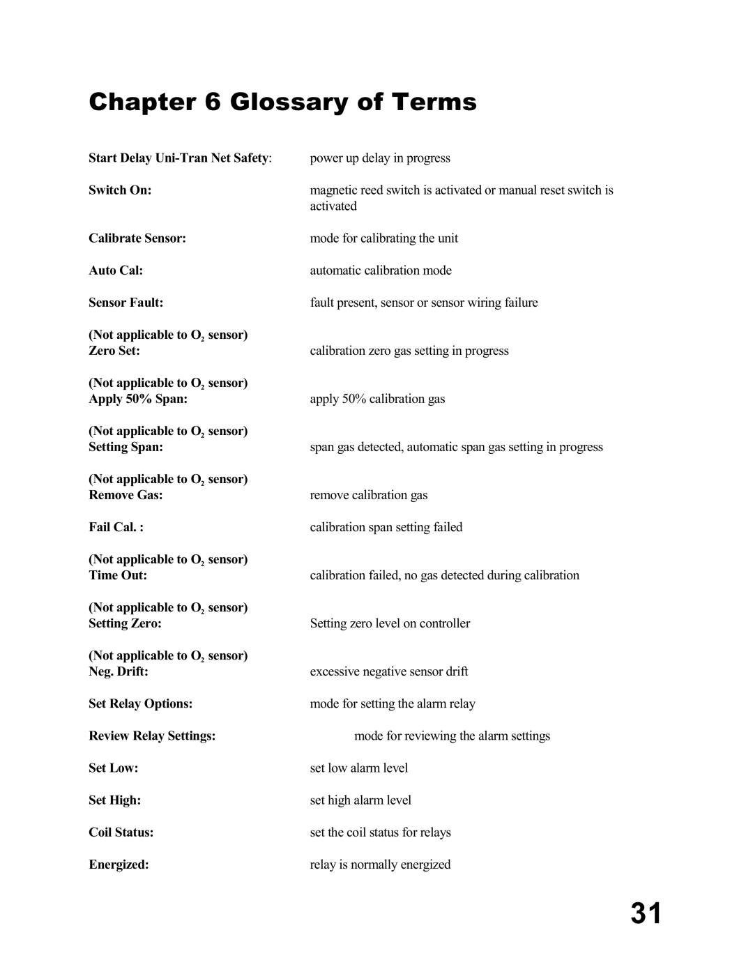 Emerson MA N-00 05-00, UT-P+-STXXXX user manual Glossary of Terms 