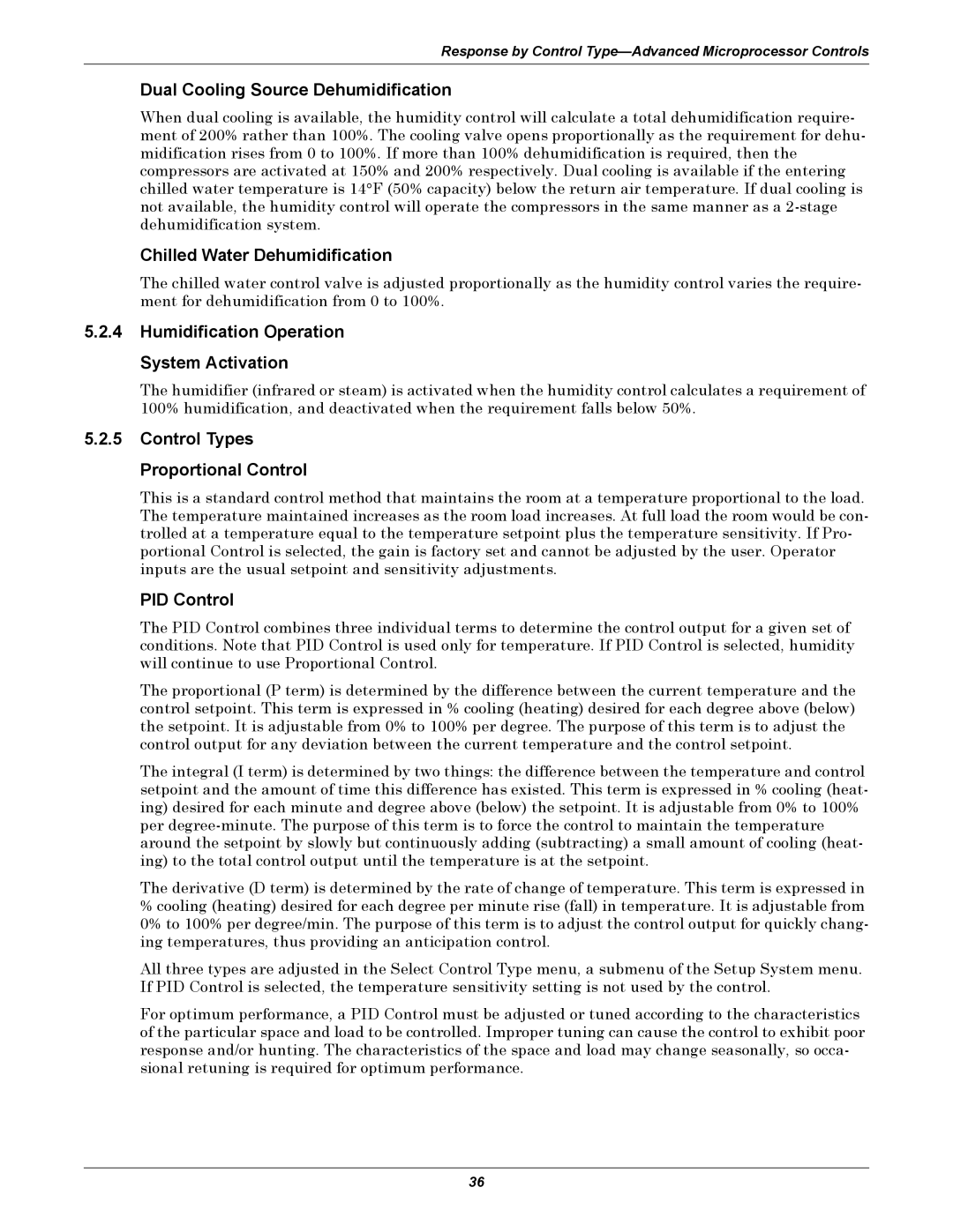 Emerson VH, DE, VE, DH manual Dual Cooling Source Dehumidification, Chilled Water Dehumidification 