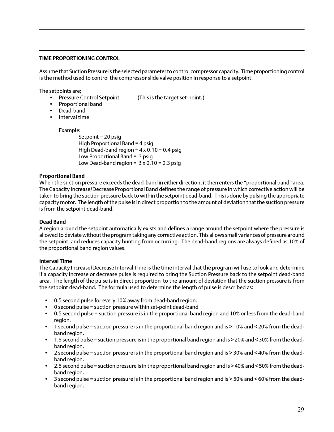 Emerson VISSION 20/20 service manual Time Proportioning Control 