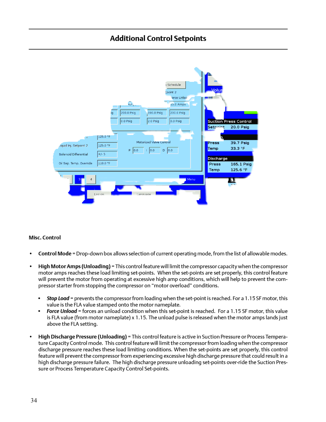 Emerson VISSION 20/20 service manual Misc. Control 