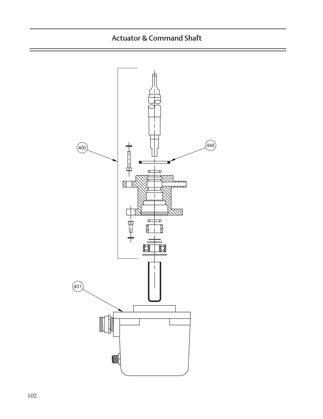 Emerson VSR, VSM, VSS service manual Actuator & Command Shaft 