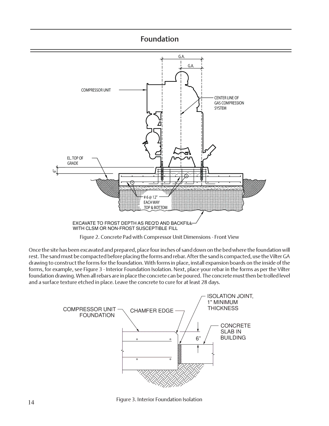 Emerson VSS, VSR, VSM service manual Isolation Joint, Minimum 