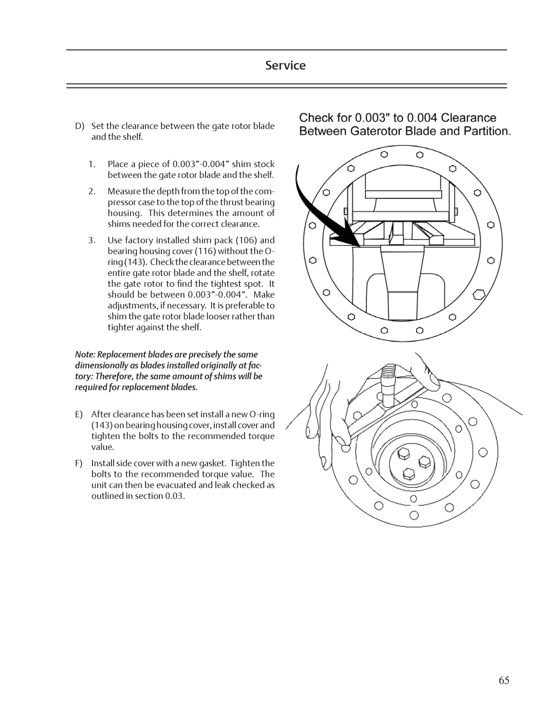 Emerson VSS, VSR, VSM service manual Service 