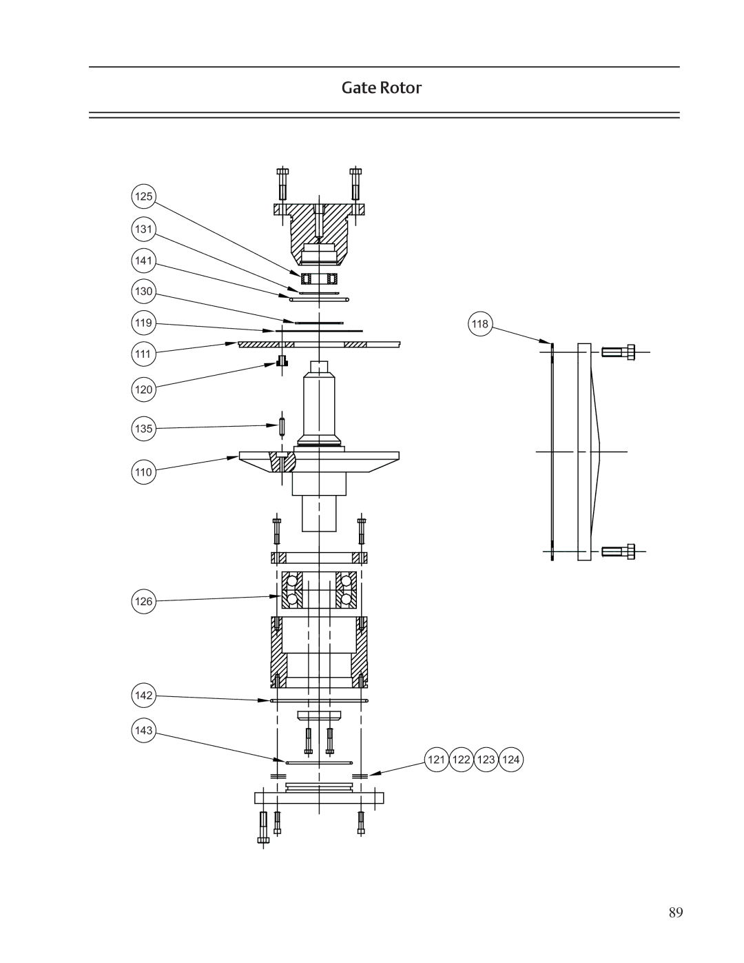 Emerson VSS, VSR, VSM service manual Gate Rotor 