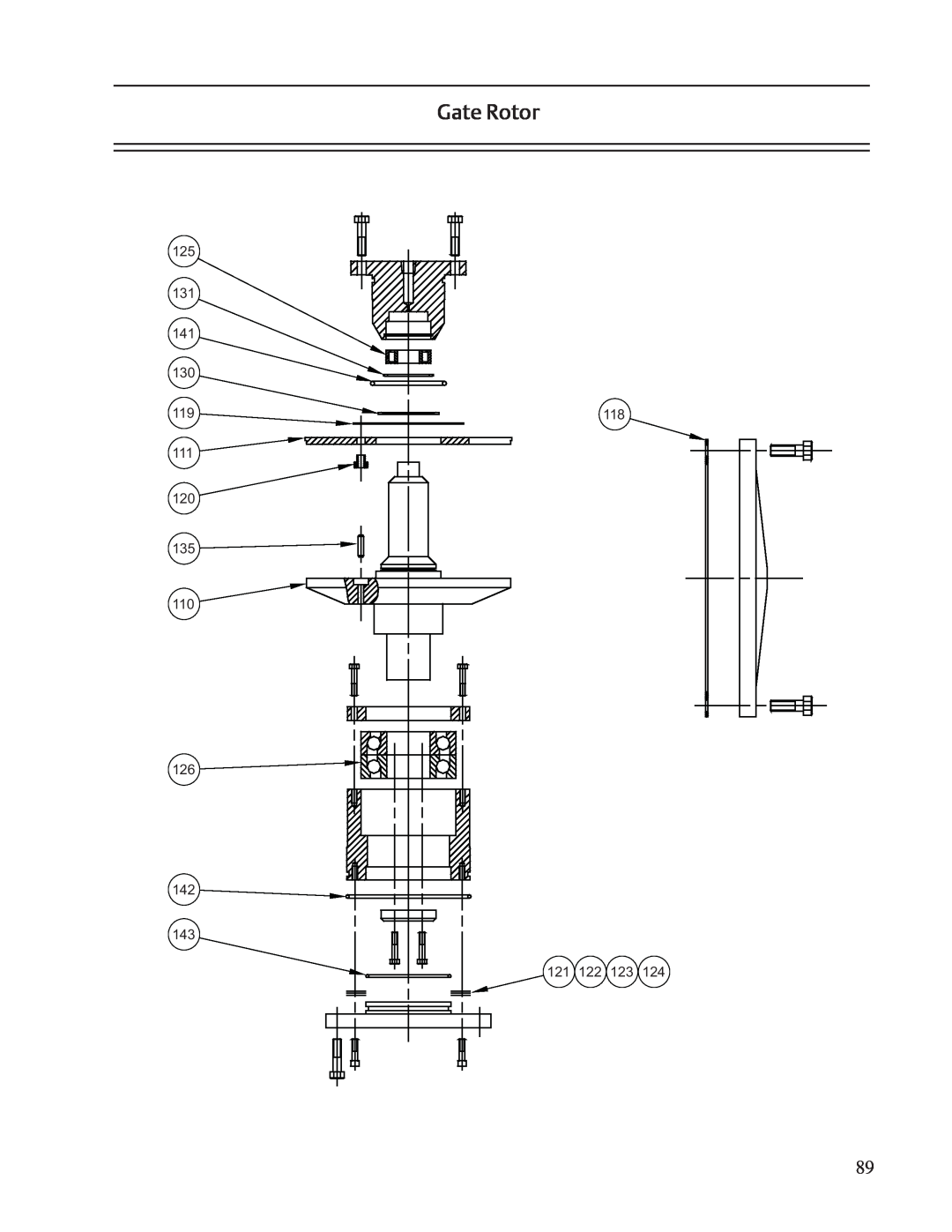 Emerson VSS, VSR, VSM service manual Gate Rotor 