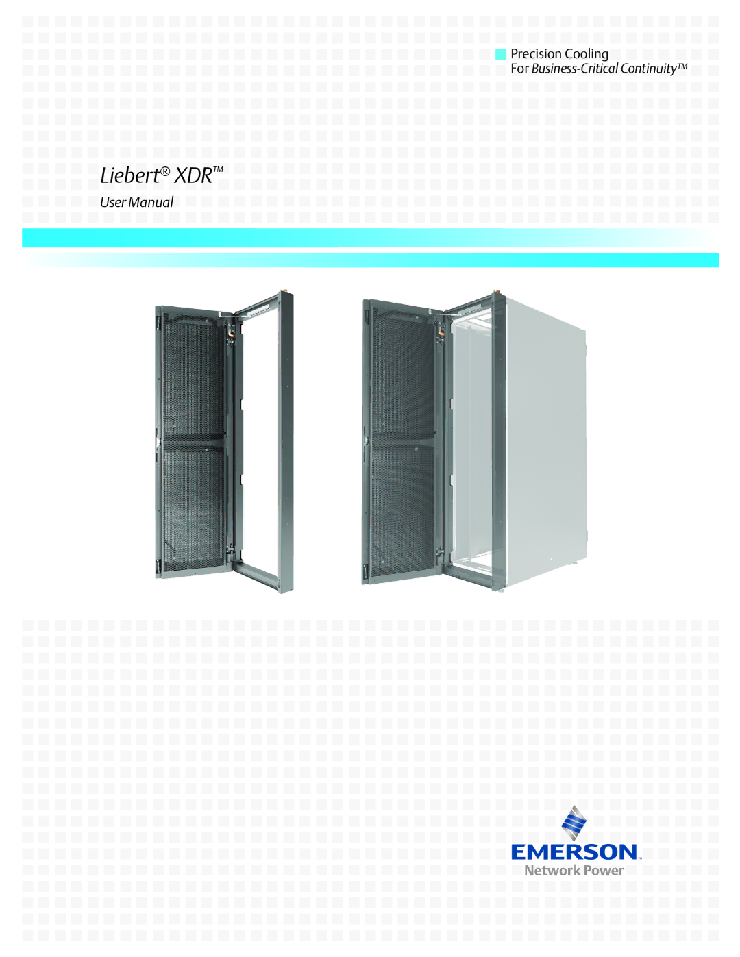 Emerson user manual Liebert XDR 