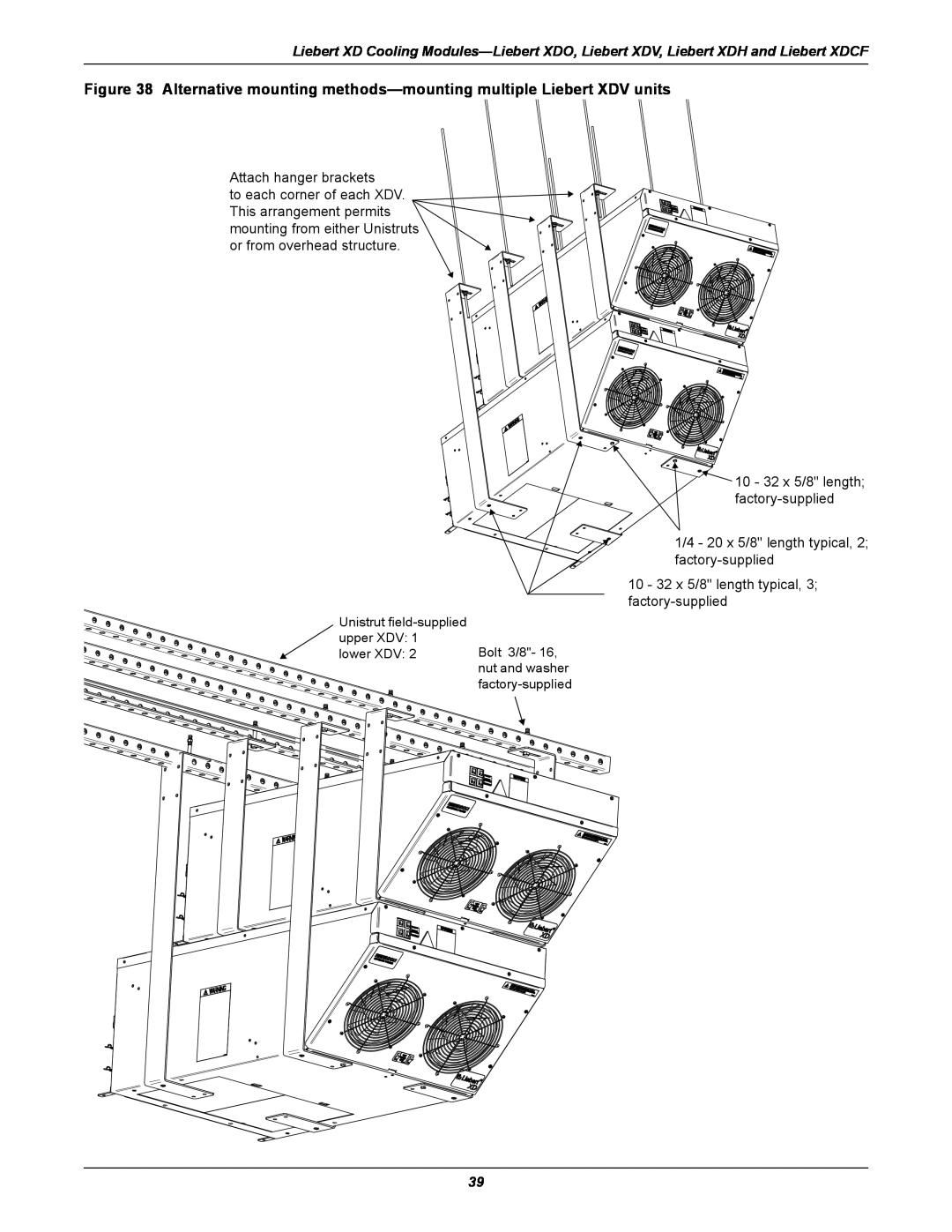 Emerson Xtreme Density manual Attach hanger brackets 