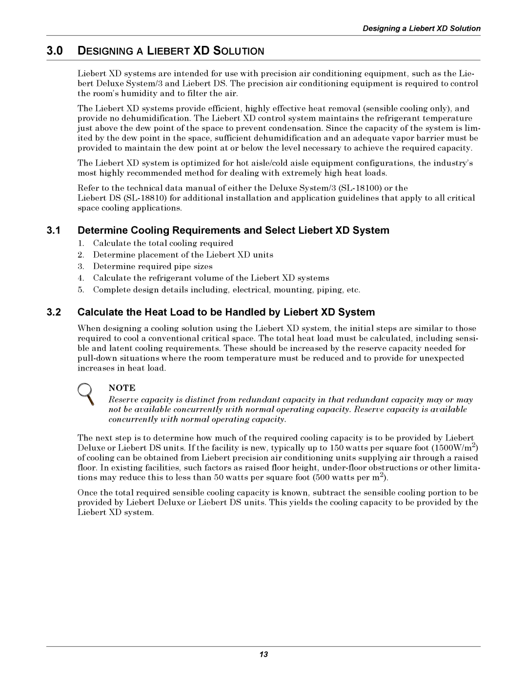 Emerson Xtreme Density manual Determine Cooling Requirements and Select Liebert XD System 