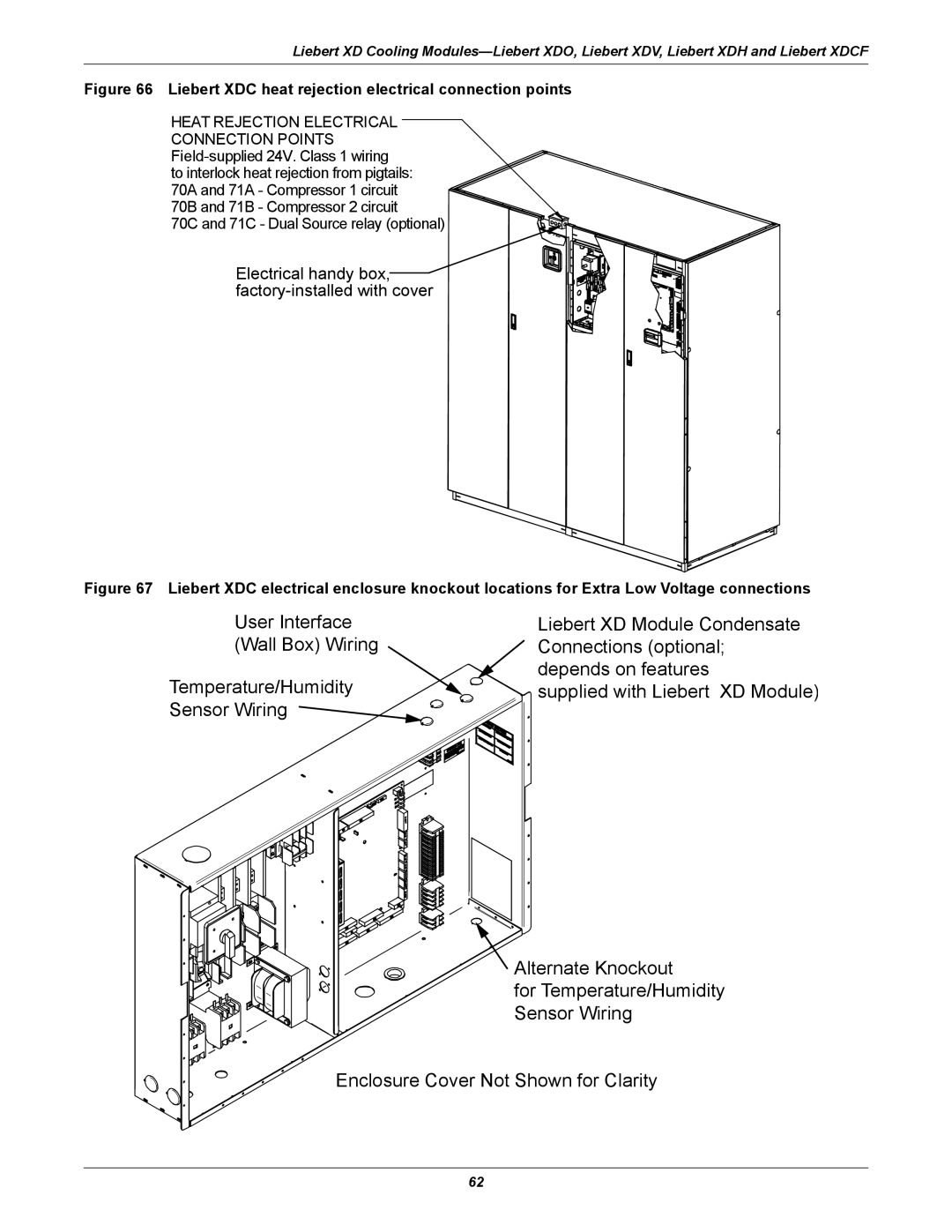 Emerson Xtreme Density manual Electrical handy box, factory-installed with cover 