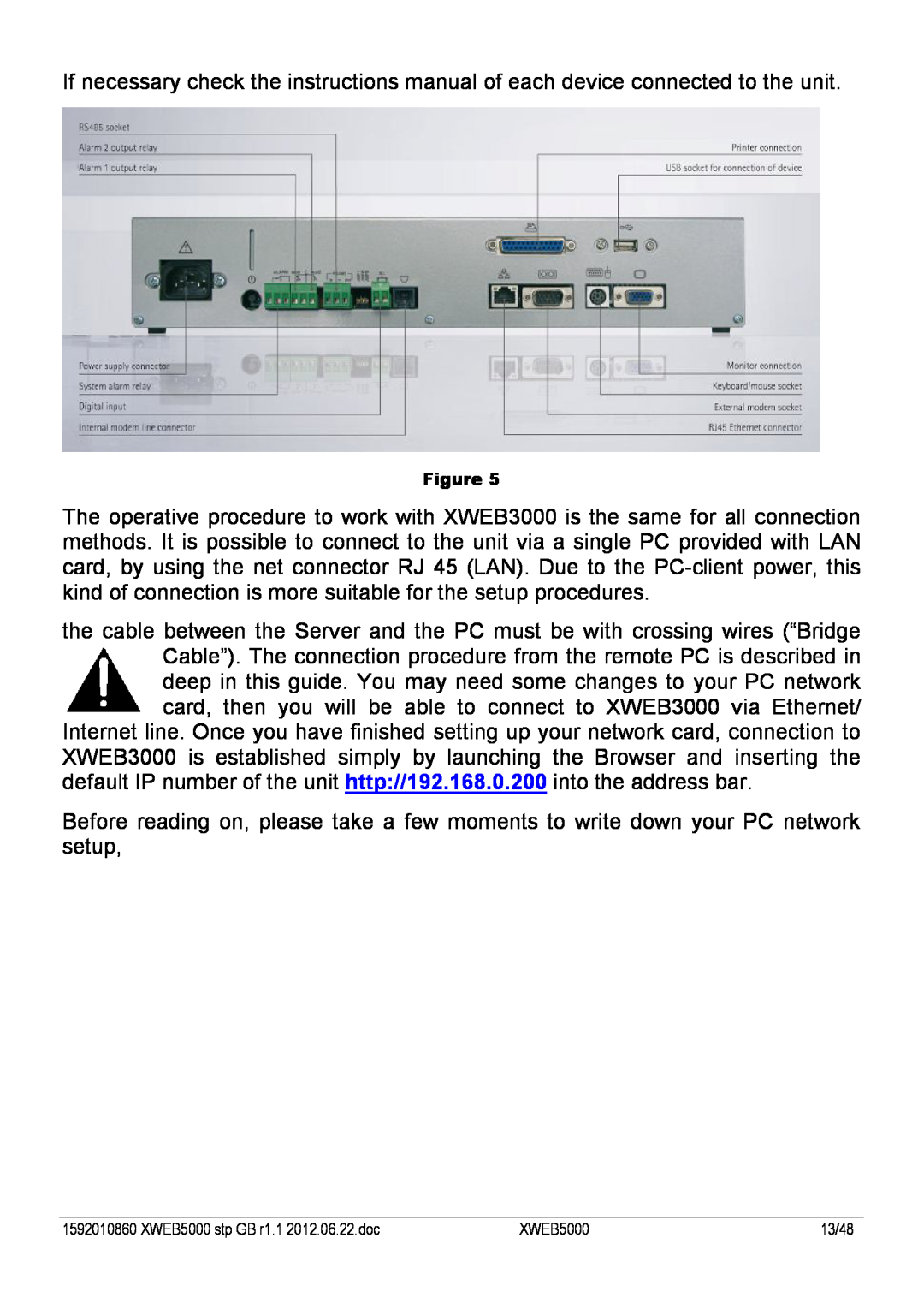 Emerson manual XWEB5000 stp GB r1.1 2012.06.22.doc, 13/48 