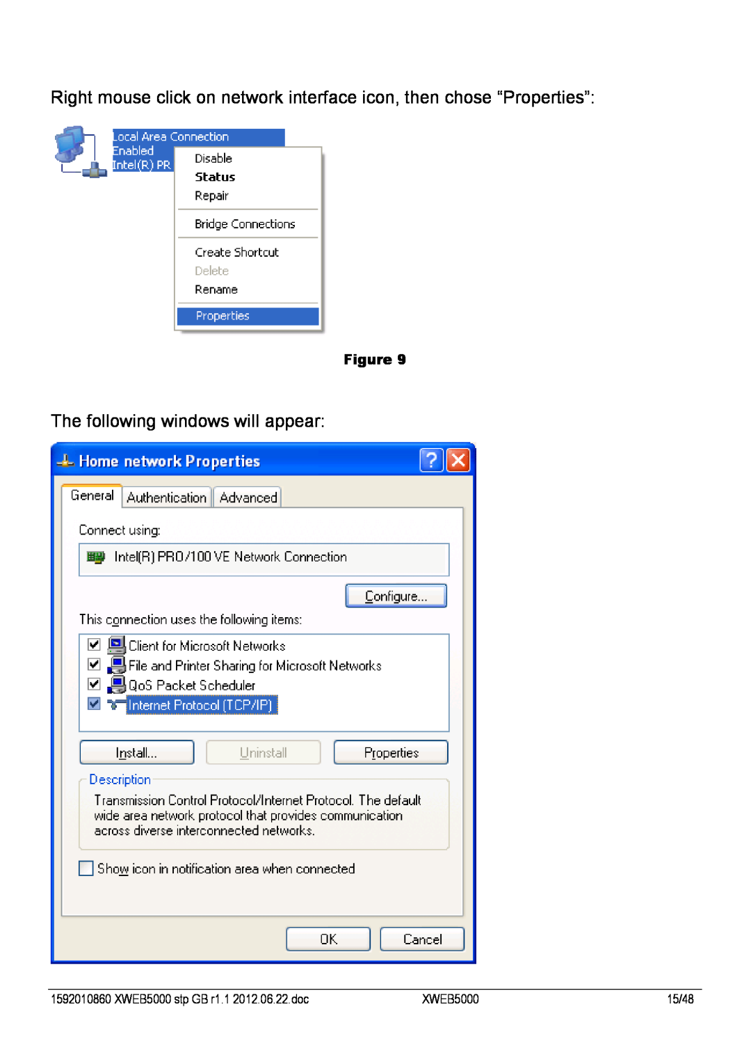 Emerson manual The following windows will appear, Figure, XWEB5000 stp GB r1.1 2012.06.22.doc, 15/48 