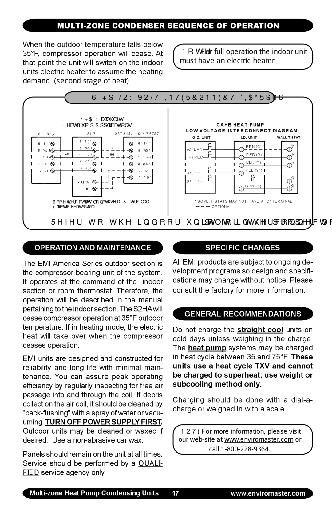 EMI EMI Corp manual Operation and Maintenance, Specific Changes, General Recommendations 