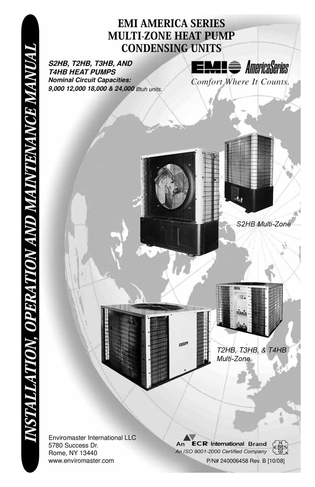 EMI T3HB, T4HB, T2HB, S2HB manual Installation, operation and maintenance Manual 