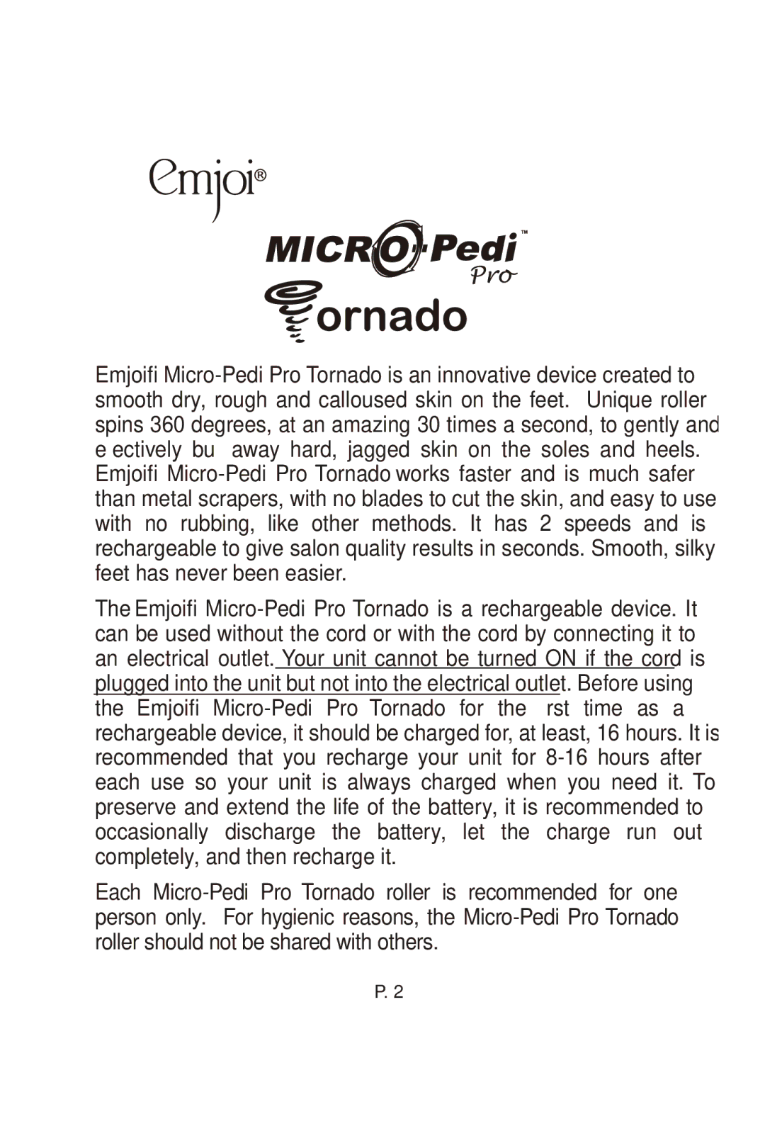 Emjoi AP-3MPR manual 