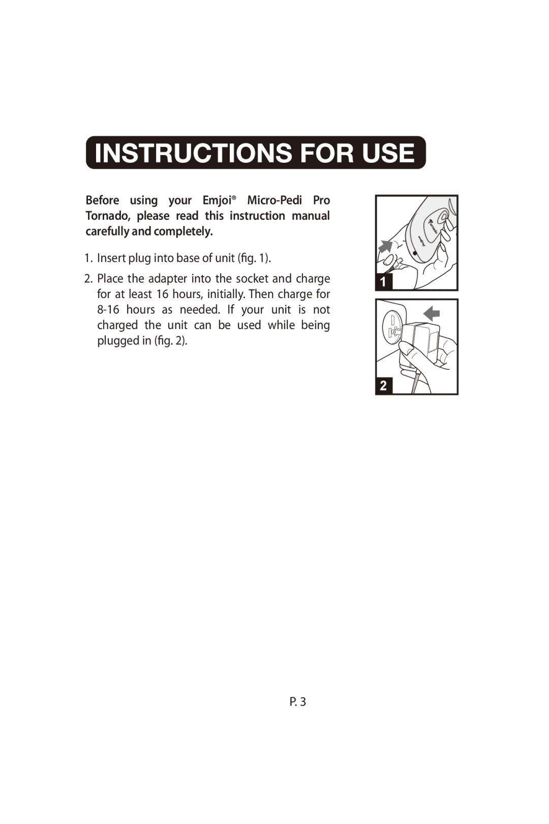 Emjoi AP-3MPR manual 