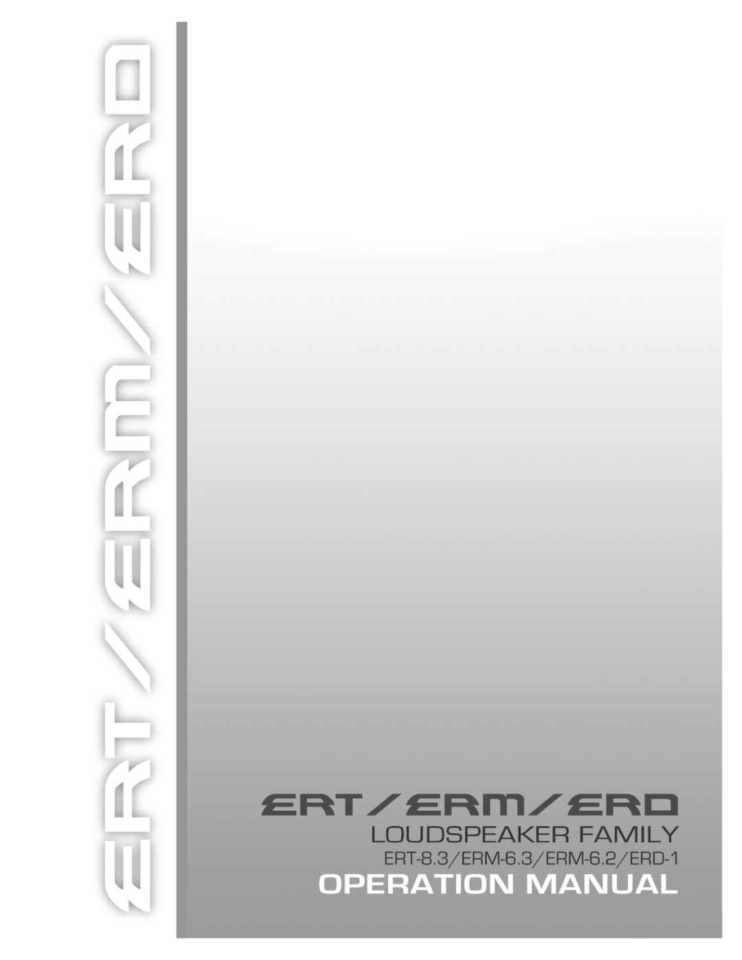 Emotiva ERM-1, ERM-6.3, ERM-6.2, ERT-8.3 manual 