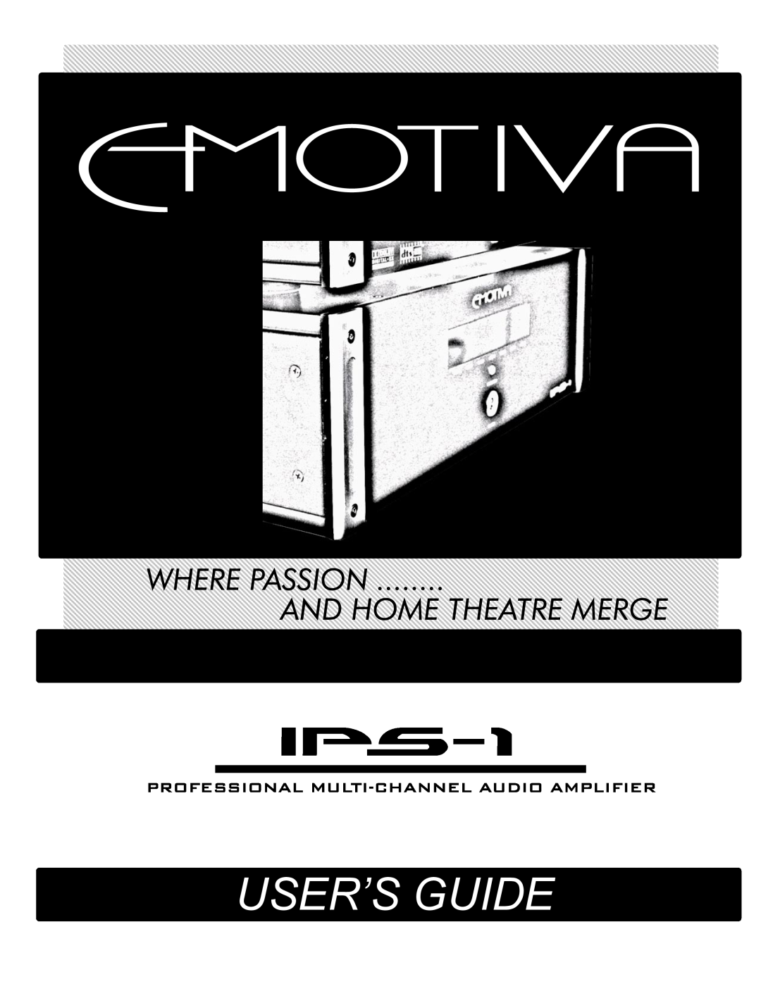 Emotiva IPS-1 manual User’S Guide 