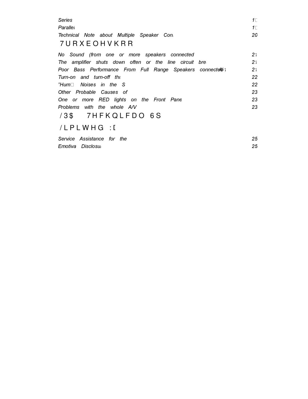 Emotiva manual LPA-1 Technical Specifications Limited Warranty 