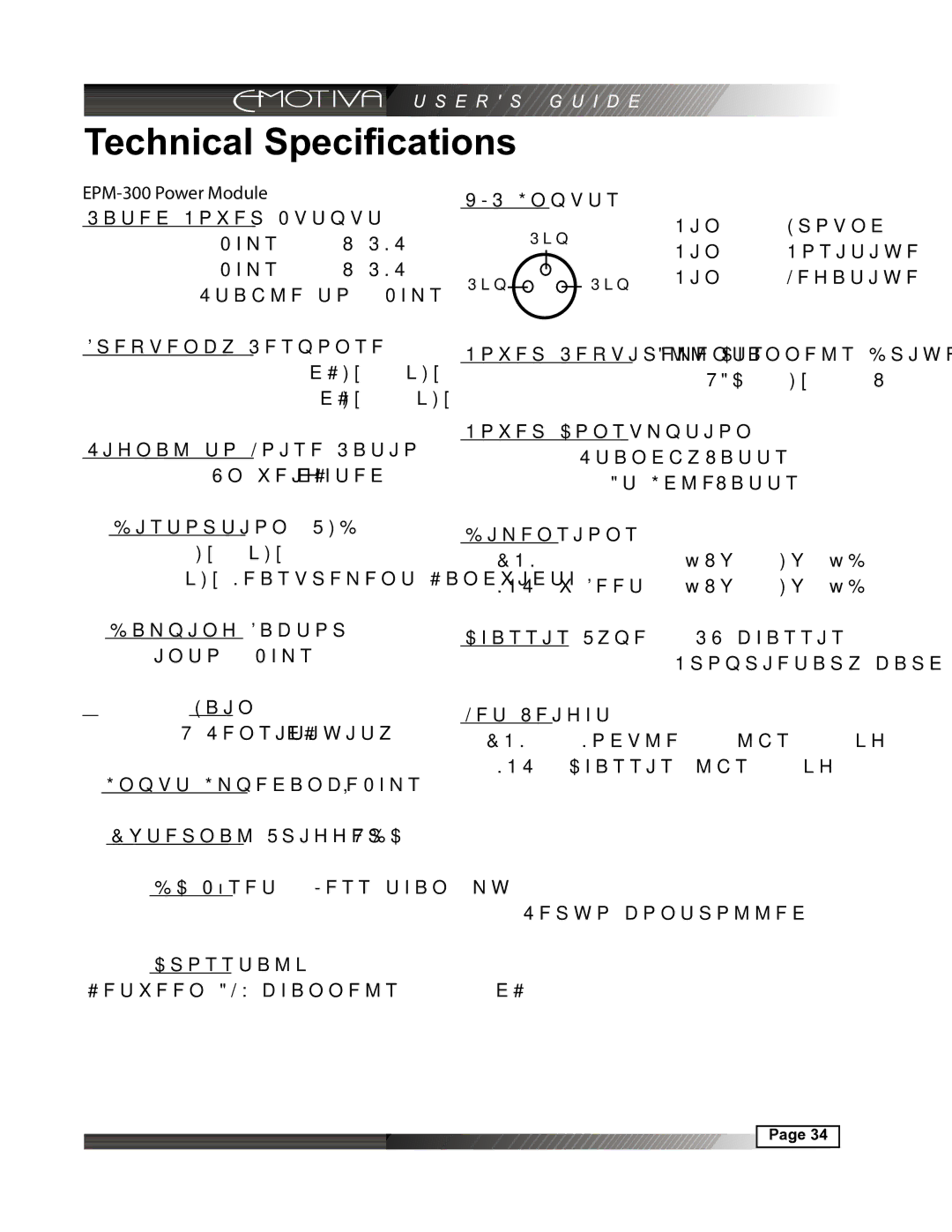 Emotiva MPS-1 manual Technical Specifications 